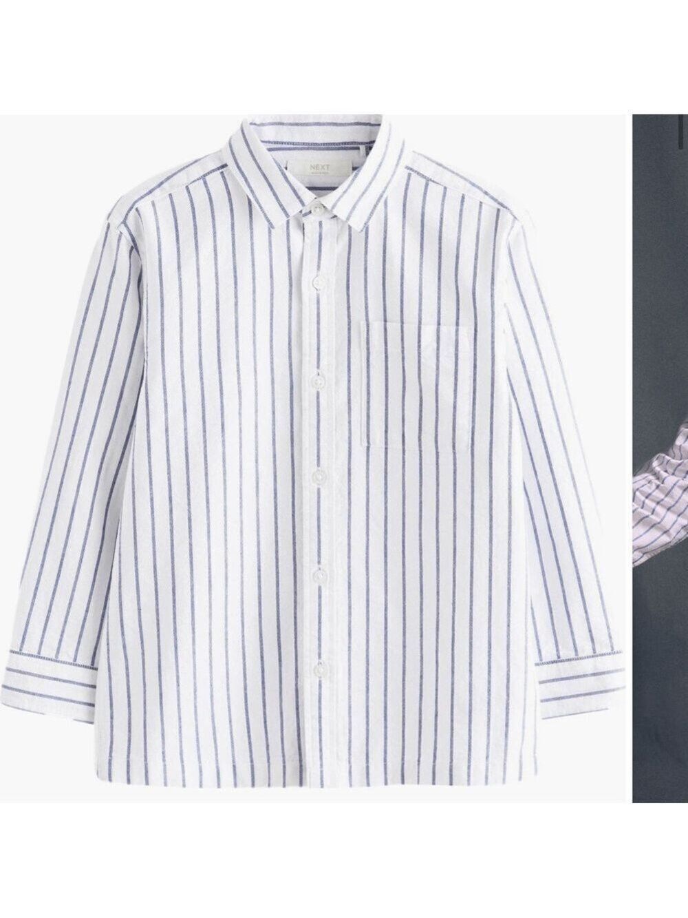 Striped Button down cotton oxford Shirt
